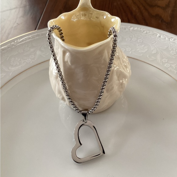 Stainless Steel Heart Necklace - Picture 3 of 3